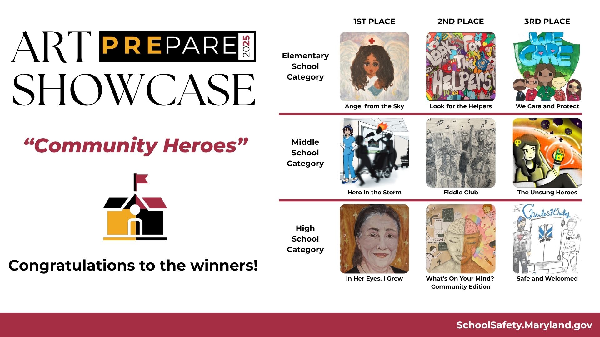 Image showing school safety art showcase competition details